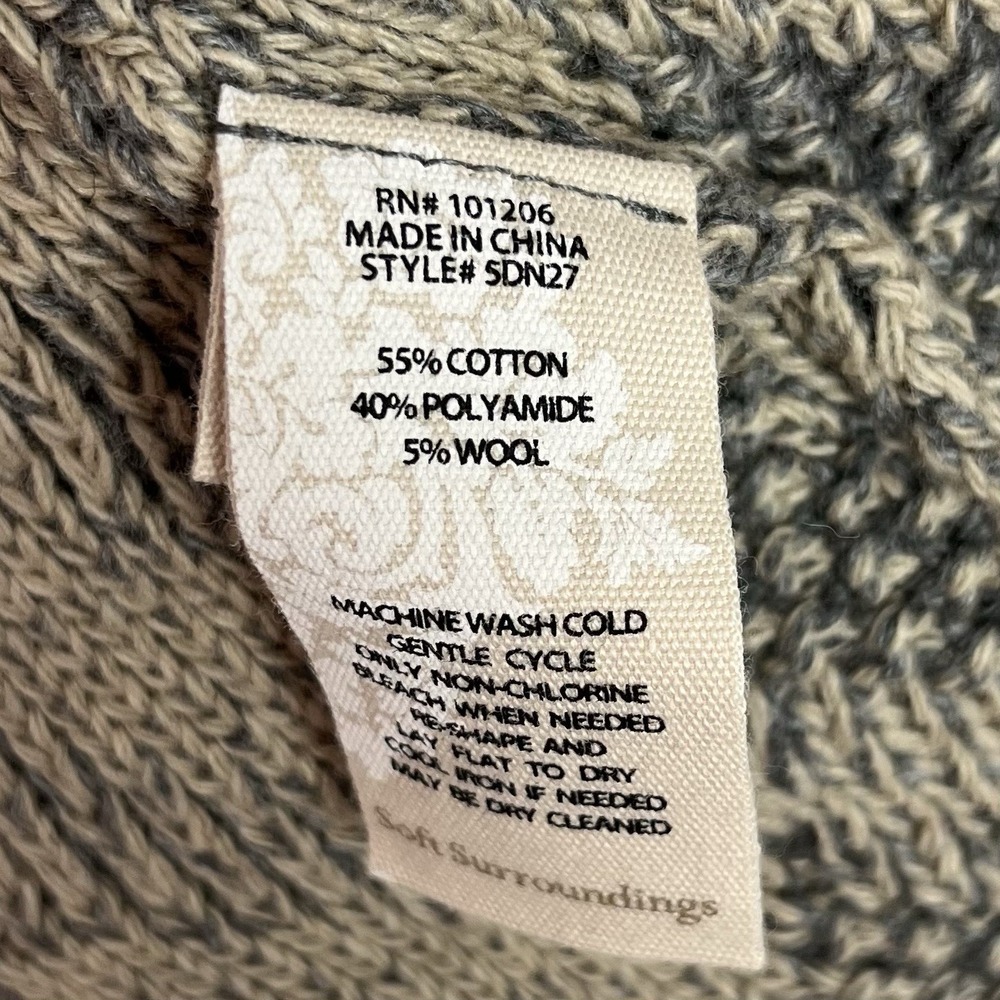 Soft Surroundings Size 3X Penrose Cardigan Sweater Cable Knit NWT - Picture 11 of 13